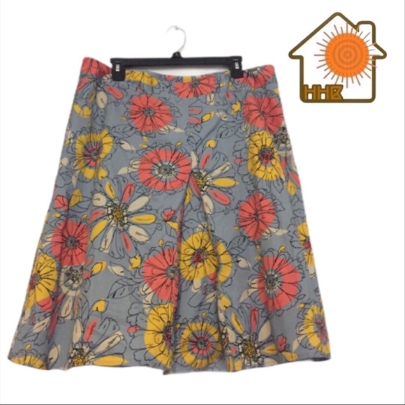 Merona Dresses & Skirts - Merona bright floral a-line skirt